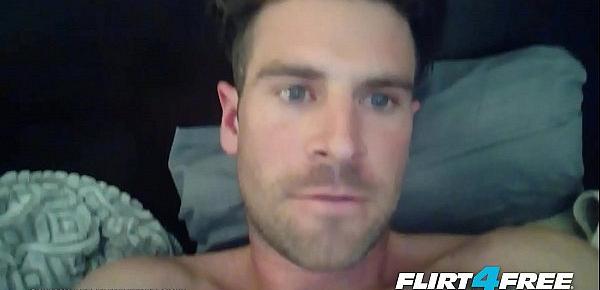  Sammy Lee - Flirt4Free - Hunk w Big Dick Loves Sliding a Dildo in His Ass